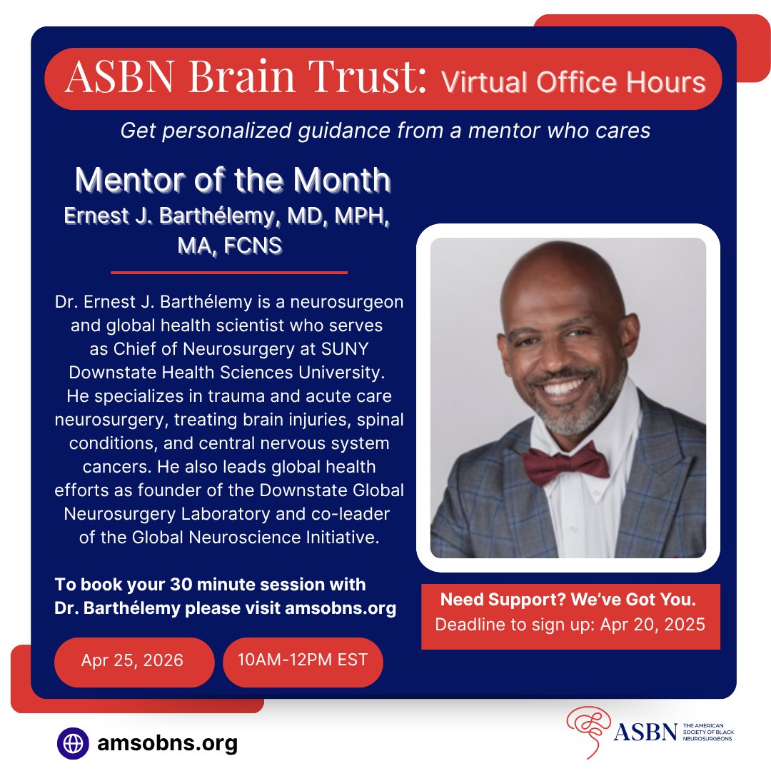 The American Society of Black Neurosurgeons, Inc. tweet media