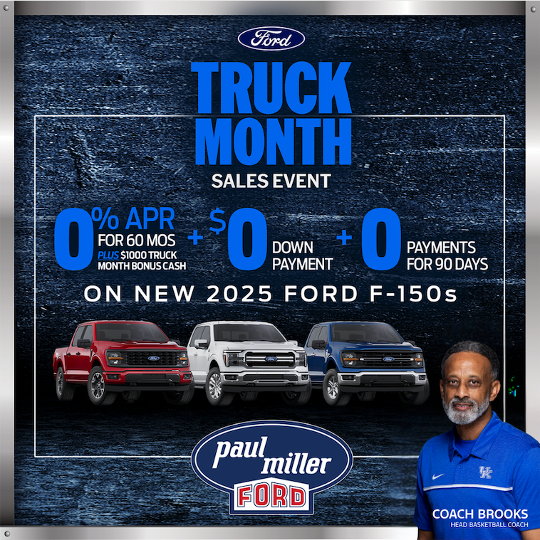 PaulMillerKY's tweet image. 𝑭𝑶𝑹𝑫 𝑻𝑹𝑼𝑪𝑲 𝑴𝑶𝑵𝑻𝑯 is happening now at Paul Miller Ford!

📲 Shop today for your favorite Ford Truck: paulmillerford.com/new-vehicles/f…

#BuiltFordTough #FordTrucks #Kentucky #BBN
