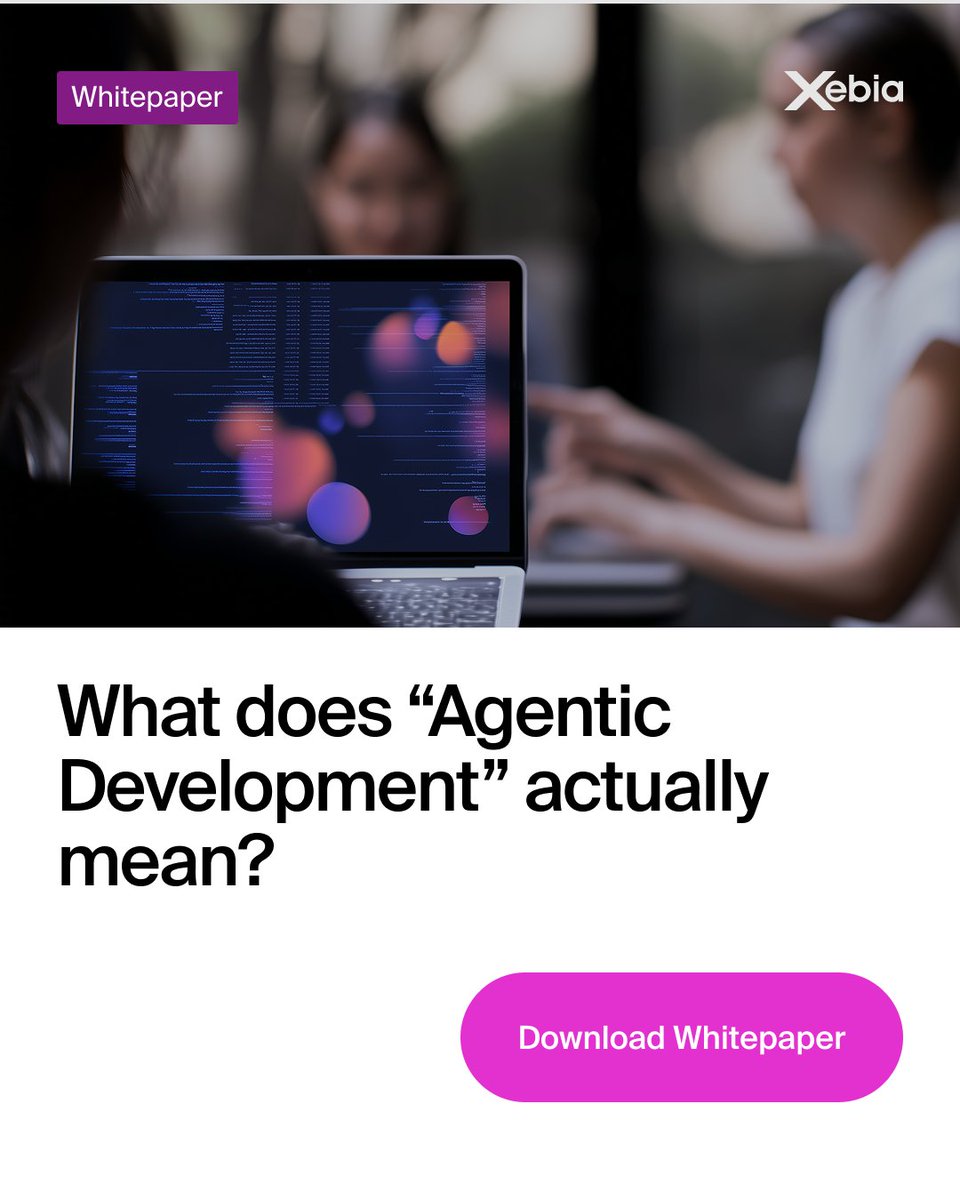 Xebia_Global's tweet image. Hearing “Agentic Development” everywhere but not sure what it means?

This whitepaper breaks it down—what it is, how it transforms software delivery, and how GitHub Copilot supports it across the SDLC.

Get clarity beyond the buzzwords 👇
okt.to/x7nPZt

#GenAI #Xebia