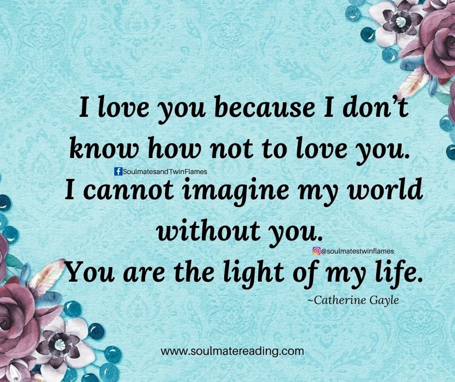 TwinSoulslove's tweet image. I love you because I don't know how not to love you. I cannot imagine my world without you. You are the light of my life.
 #imissyou #LOVESTORY #mylove #soulmate #mysoulmate #lovestatus #soulmatequotes #twinflameunion #twinflame #twinflames #couplegoal #love #ourlove #lovequotes