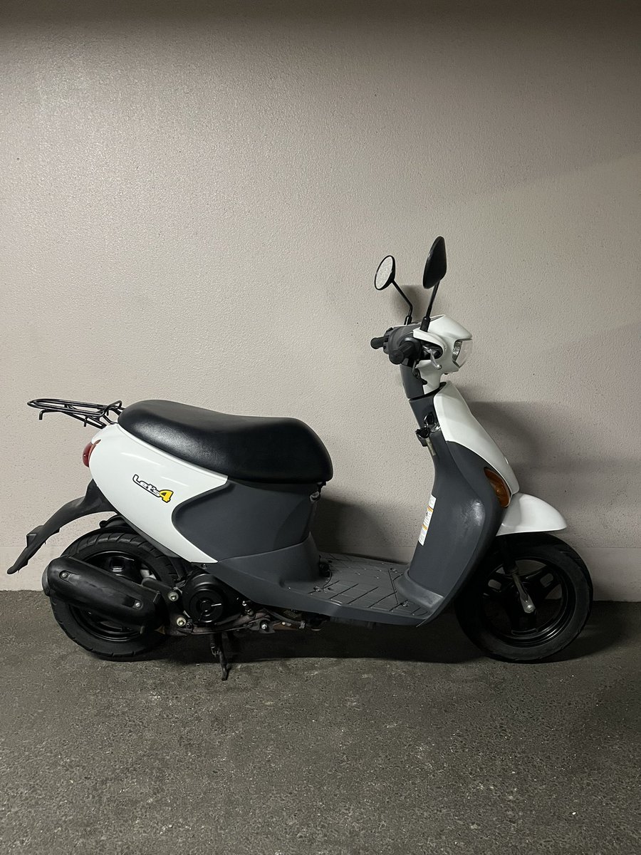 motogarageL's tweet photo. 車種: レッツ4
メーター表示距離: 約5680km
車体番号: CA45A
鍵/書類: キー2本/登録書類あり

詳細公式LINEまで♪

#原付売ります　#バイク売ります https://t.co/jejxDzEn1l
