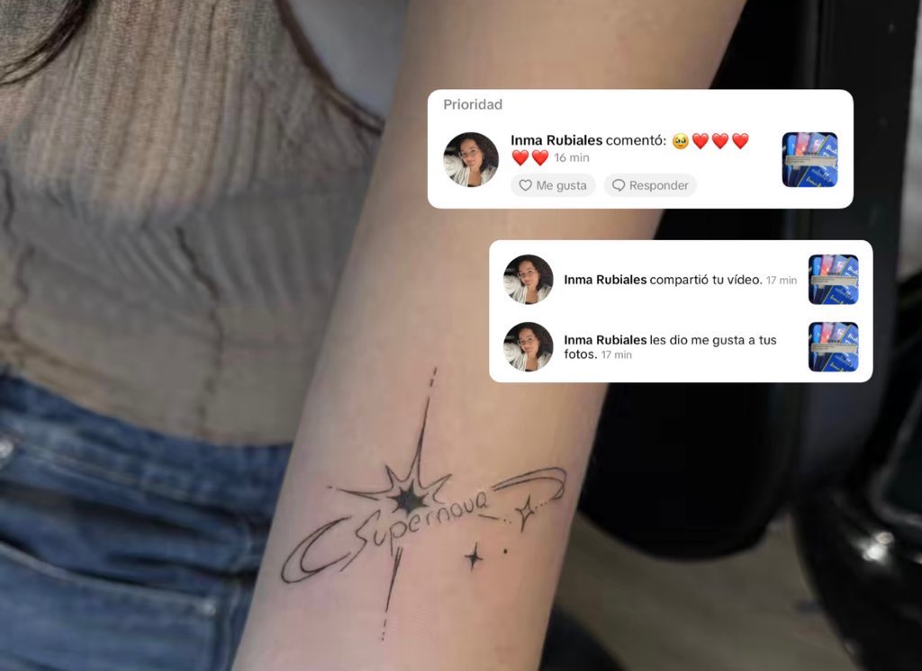 Dulces 24 gracias por seguir escribiendo cosas tan lindas para que me lleguen tanto que acabé tatuándomelas🥹🩵