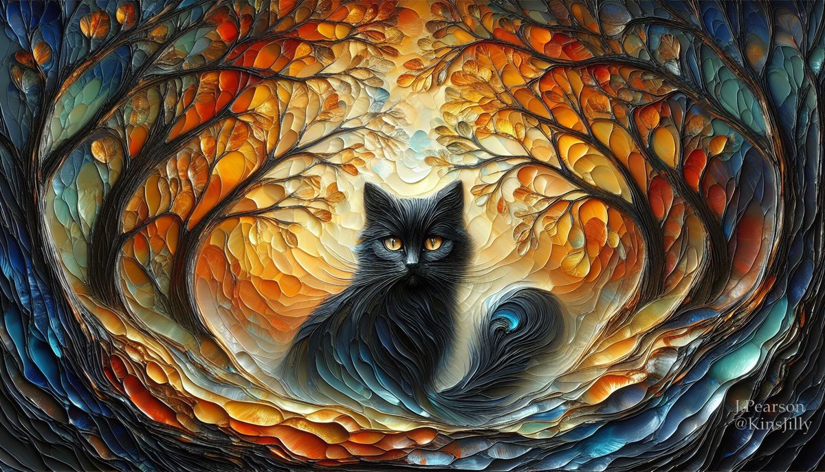 JillyKins777's tweet image. Bright Eyes
Cat Art 
#kittycat #cats #AIArtists