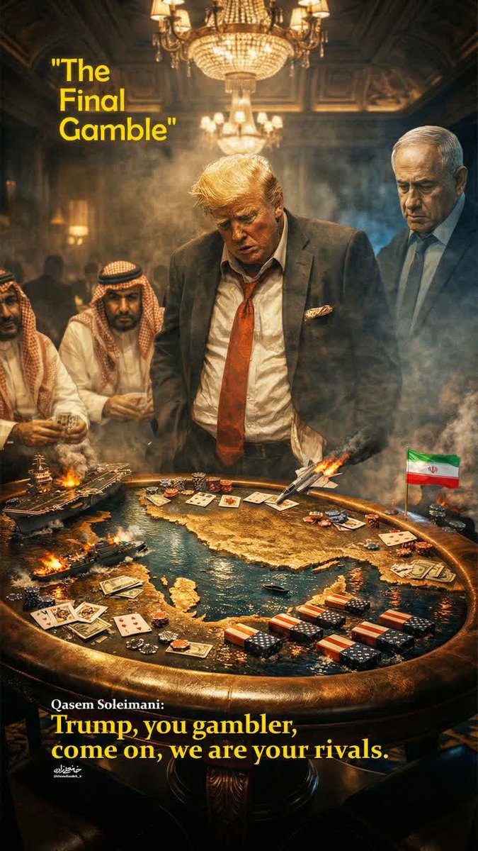nyrhbabai2's tweet photo. The end of a gambler, Trump, gambler, come forward, we are your opponent
#Labik or Khamenei
#Iran https://t.co/mvqeV6Gx9I