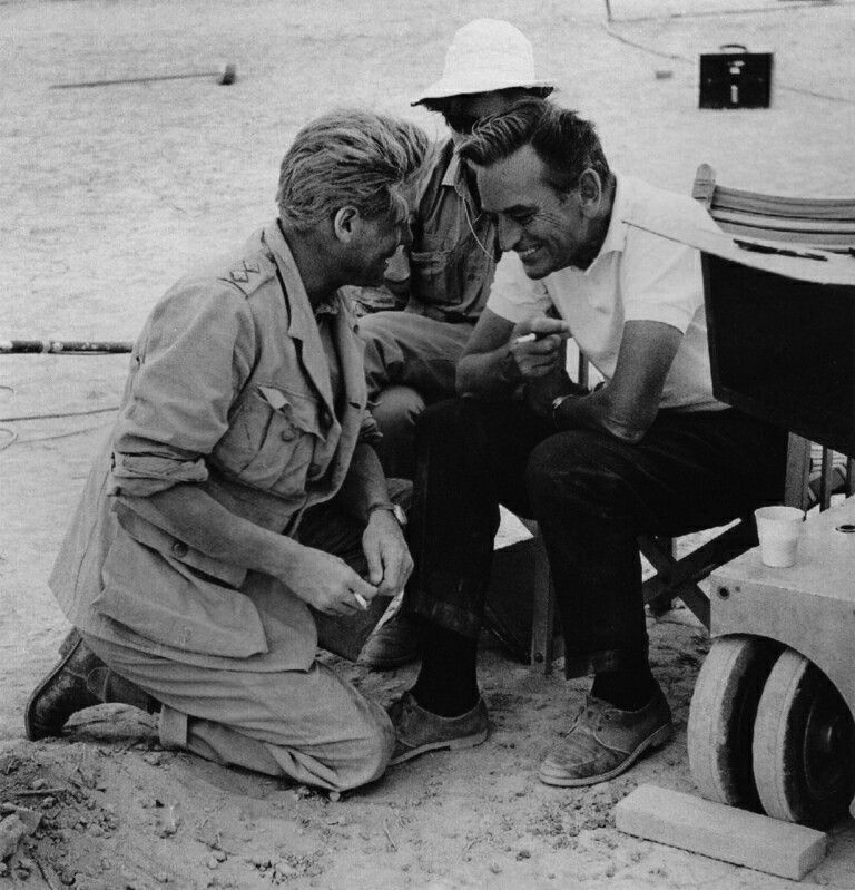 mvsteph1's tweet photo. Peter O'Toole and David Lean https://t.co/tnlweTBGr0