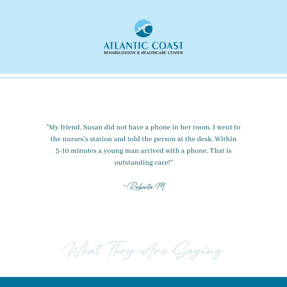 AtlanticCoastNJ's tweet image. Providing both physical and emotional care is at the heart of what we do. 💙 We’re honored to create a comforting environment where residents feel supported, valued, and truly cared for every day.

#AtlanticCoast #CompassionateCare #SeniorLiving #Healthy #CompassionateCare