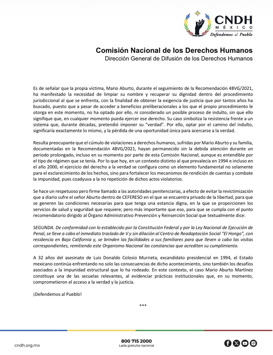 CNDH en México tweet media