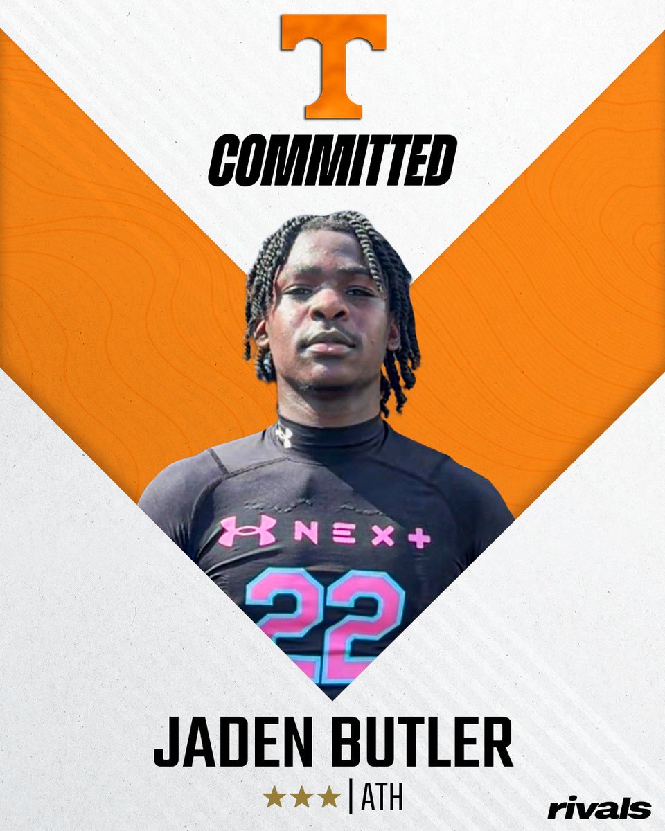 🚨BREAKING🚨 ATH Jaden Butler has committed to Tennessee🍊 Read: https://t.co/KdW0N2q6fO