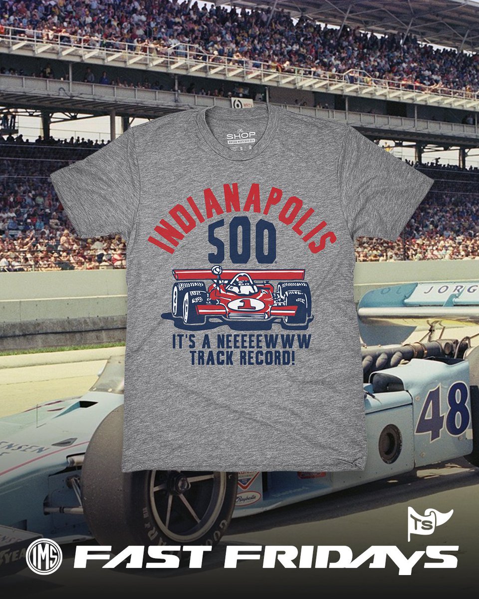 TheShopIndy's tweet image. It's A Neeeeeeewwwww Track Record! Another Friday, another Indy 500 drop! Grab this one right now online and in-stores! #IMS #Indy500 #FastFridays ⁠

theshopindy.com/collections/pu…