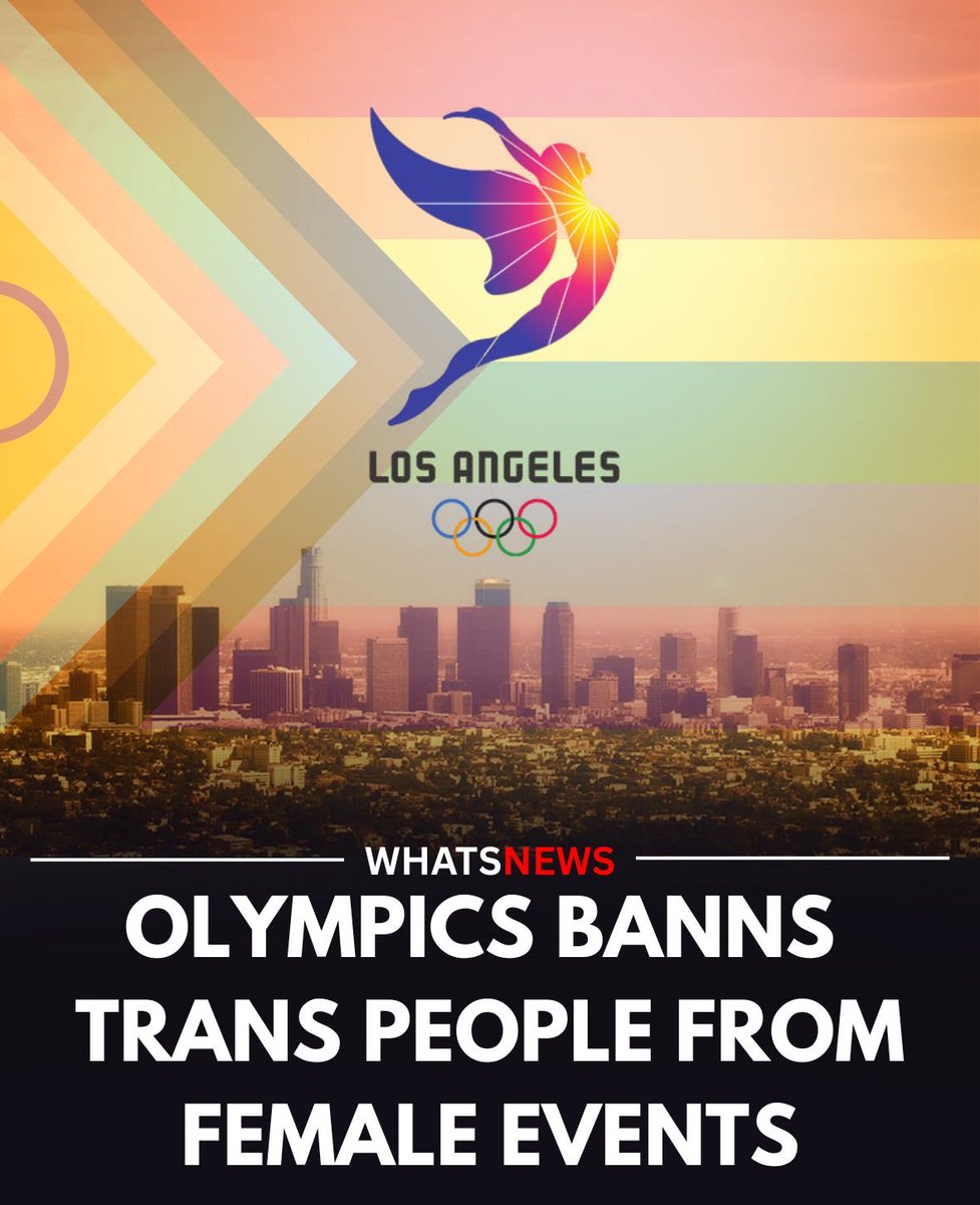 🚨#BREAKING: Olypmics Banns Trans Athletes from competing in Female Events

📌#Olympics | #LGBT

Only biological females who have passed a one-time SRY gene test will be allowed to compete at female events.