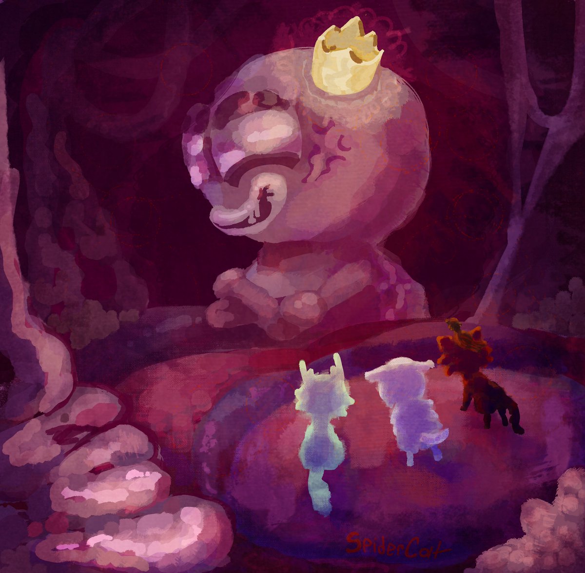 SpiderCat_Karma's tweet photo. I hate this guy, he killed my necromancer   
#mewgenics https://t.co/a6LQWurL28