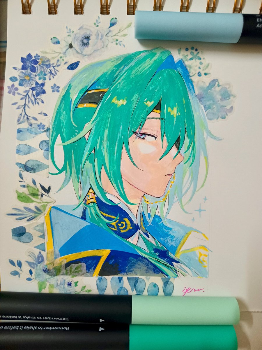 try acrylic markers🌿