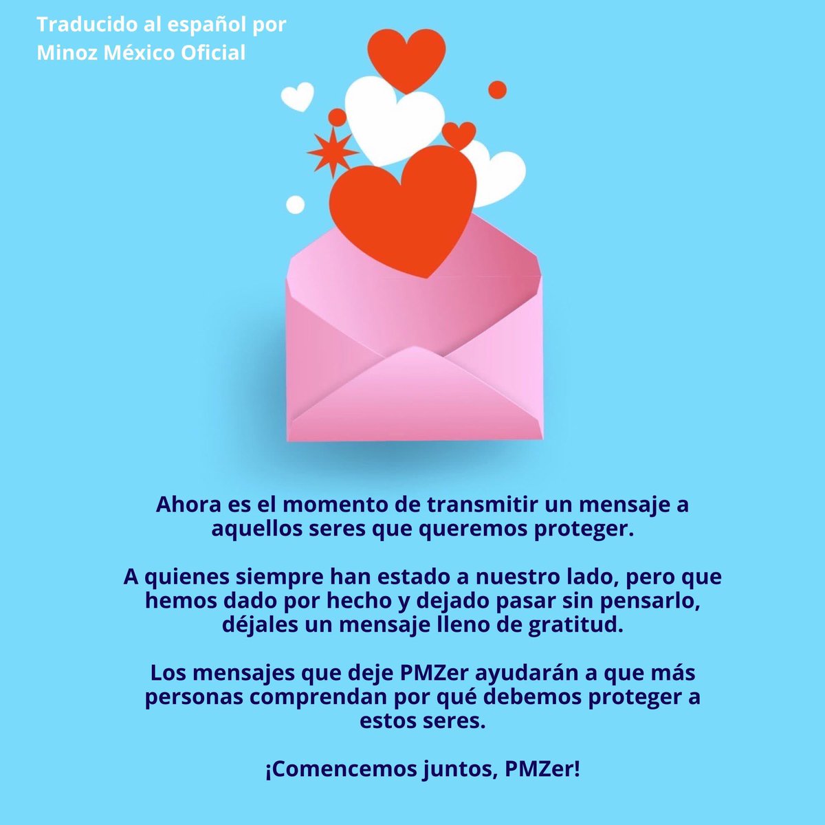 MinozMexOficial's tweet image. ¡Participemos! 

1. Escribe un mensaje a mano para aquellos a quienes deseas proteger.

2. Sube la foto a tu cuenta personal de redes sociales.

3. Incluye el hashtag: #우리가지키고싶은존재  
 
@PROMIZ_PMZ  I’m PMZer 💜 

#프로미즈 #PROMIZ #PMZ