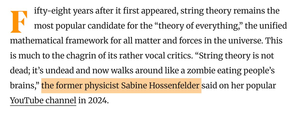 Sabine Hossenfelder tweet media