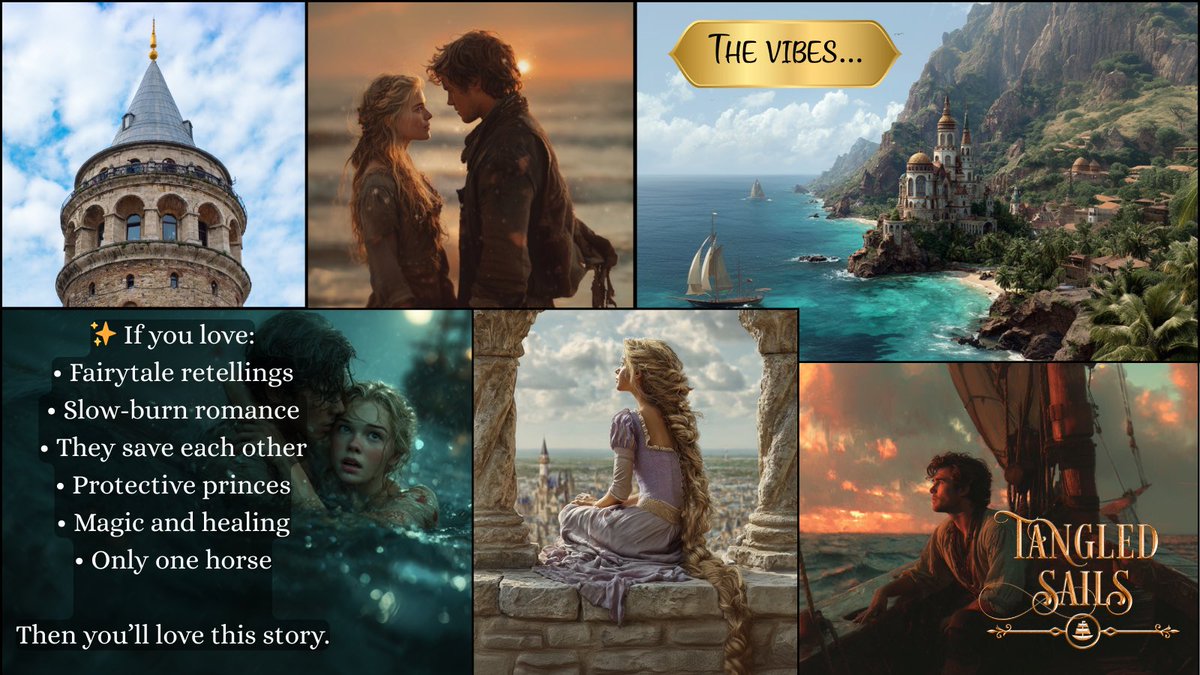 Rapunzel falls for Prince Eric. A prince searching for peace, A girl with magic she must keep hidden.
Secrets don’t stay buried forever.
Tangled Sails → a.co/d/08byOpaI
#CleanRomance #CleanReads
