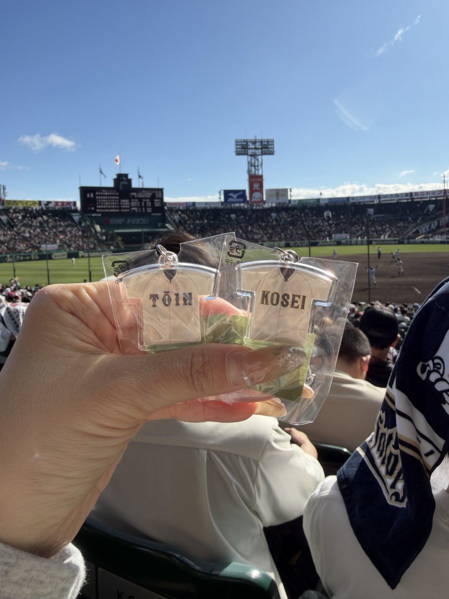 bb_____89s's tweet photo. センバツ2026⚾️🌸

タイブレークまでも連れ込む試合！！
桐蔭おめでとう😭😭❤️ベスト8✨
高校野球自体観れてなかったけど、久々の高校野球観戦がいつから追っかけてるか分からんくらいの大阪桐蔭を観れてとにかく楽しすぎてあっという間の時間🙂‍↕️
野球最高😭😭 https://t.co/c6zD4XgshK