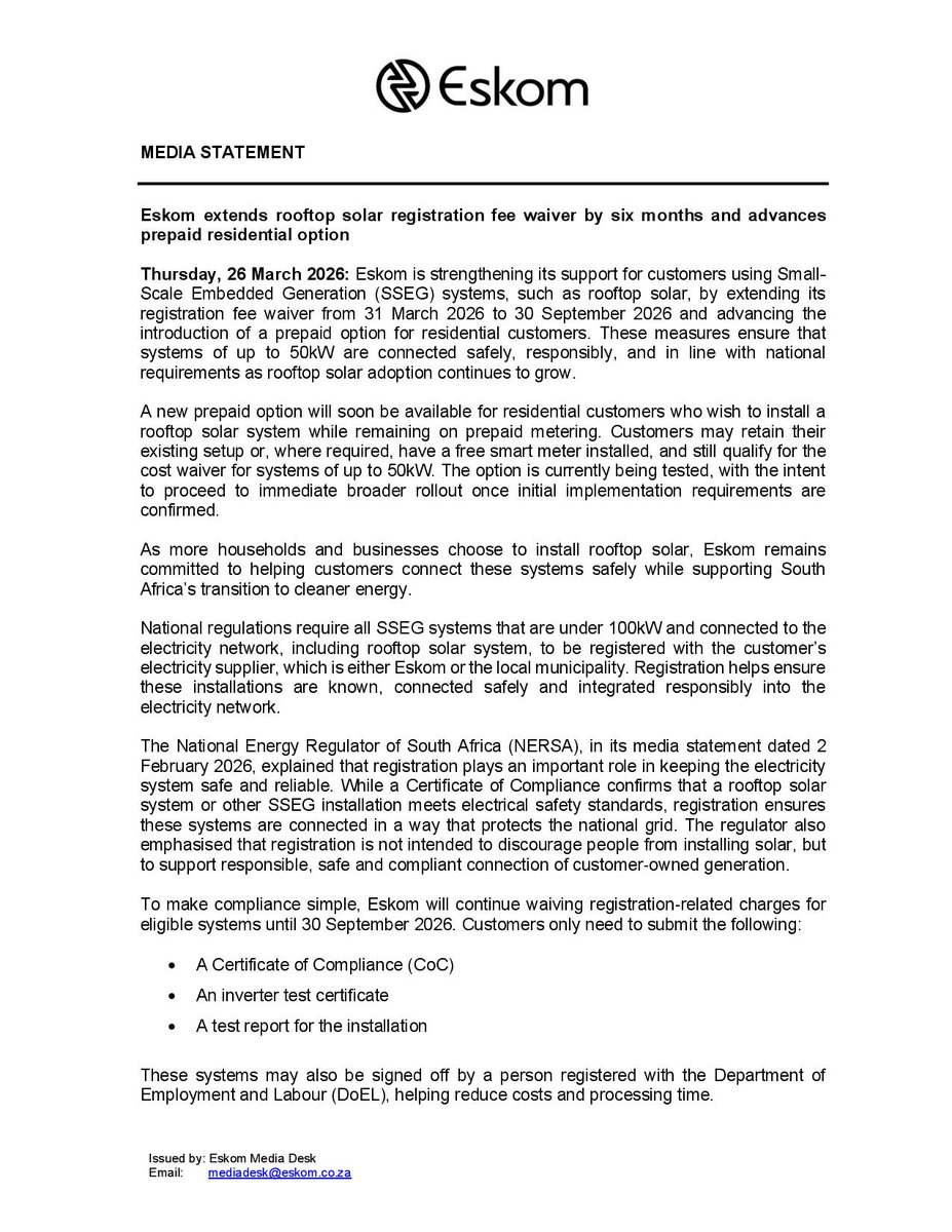 Eskom Hld SOC Ltd tweet media