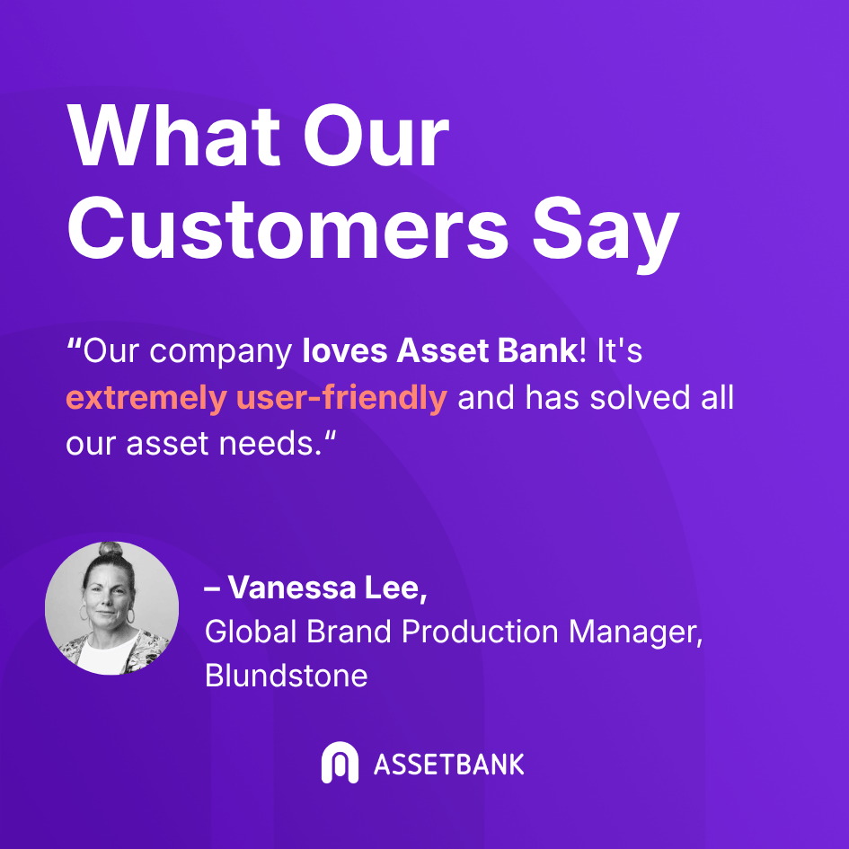 AssetBankDAM's tweet photo. Yay for us: "Our company loves Asset Bank. It's extremely user-friendly and has solved all our asset needs. The support that the team provide is second to none; they are extremely responsive, and nothing is ever too much trouble. Highly recommended!" https://t.co/JBSMUdD4rj