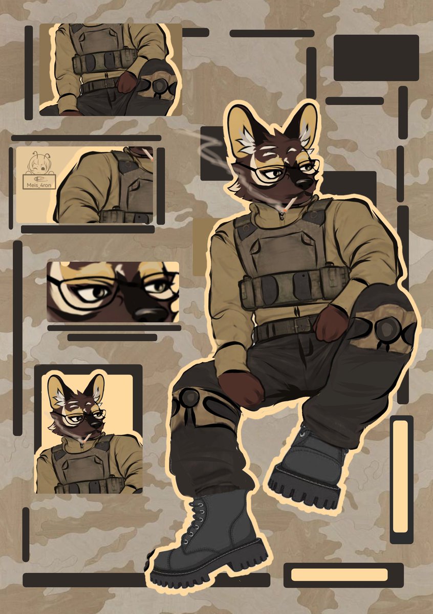 meis_4ron's tweet photo. 🪖🐶

Looking for #artmoots💓
 commissions are open‼️‼️‼️📩
#Commission 
#ArtCommission 
#characterdesign https://t.co/S4KWNa3t1D
