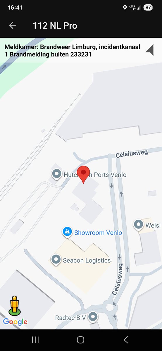 Brandmelding Buiten Prioriteit 2 in Venlo