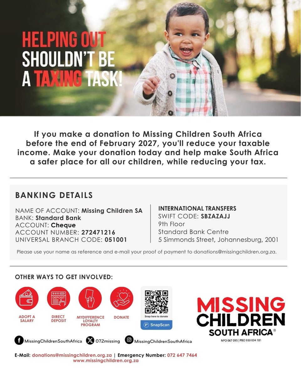 Missing Children SA tweet media