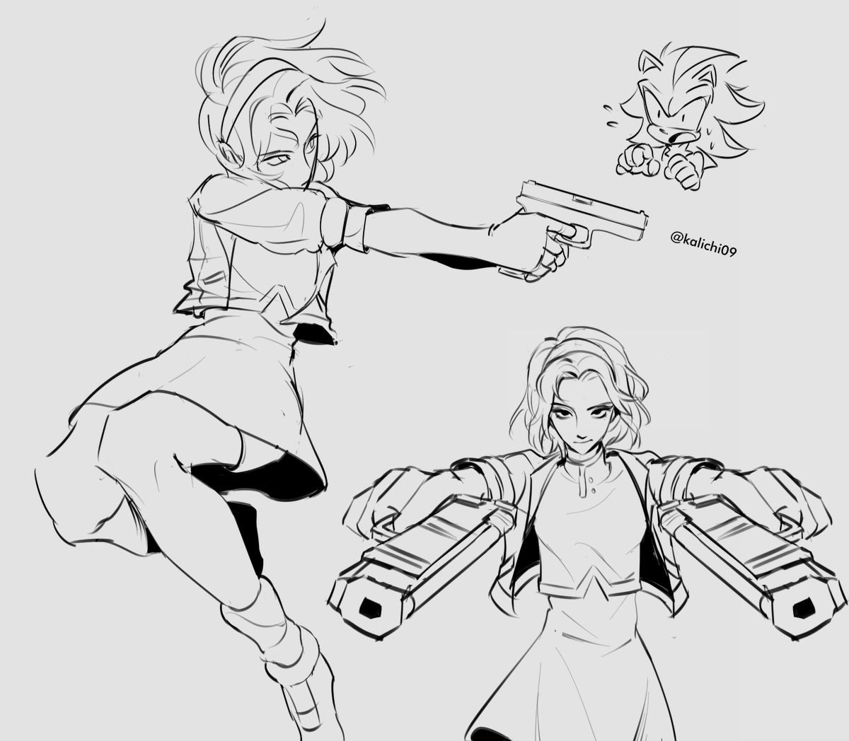 mary robotnik doodles and charsheet #sonicau #art