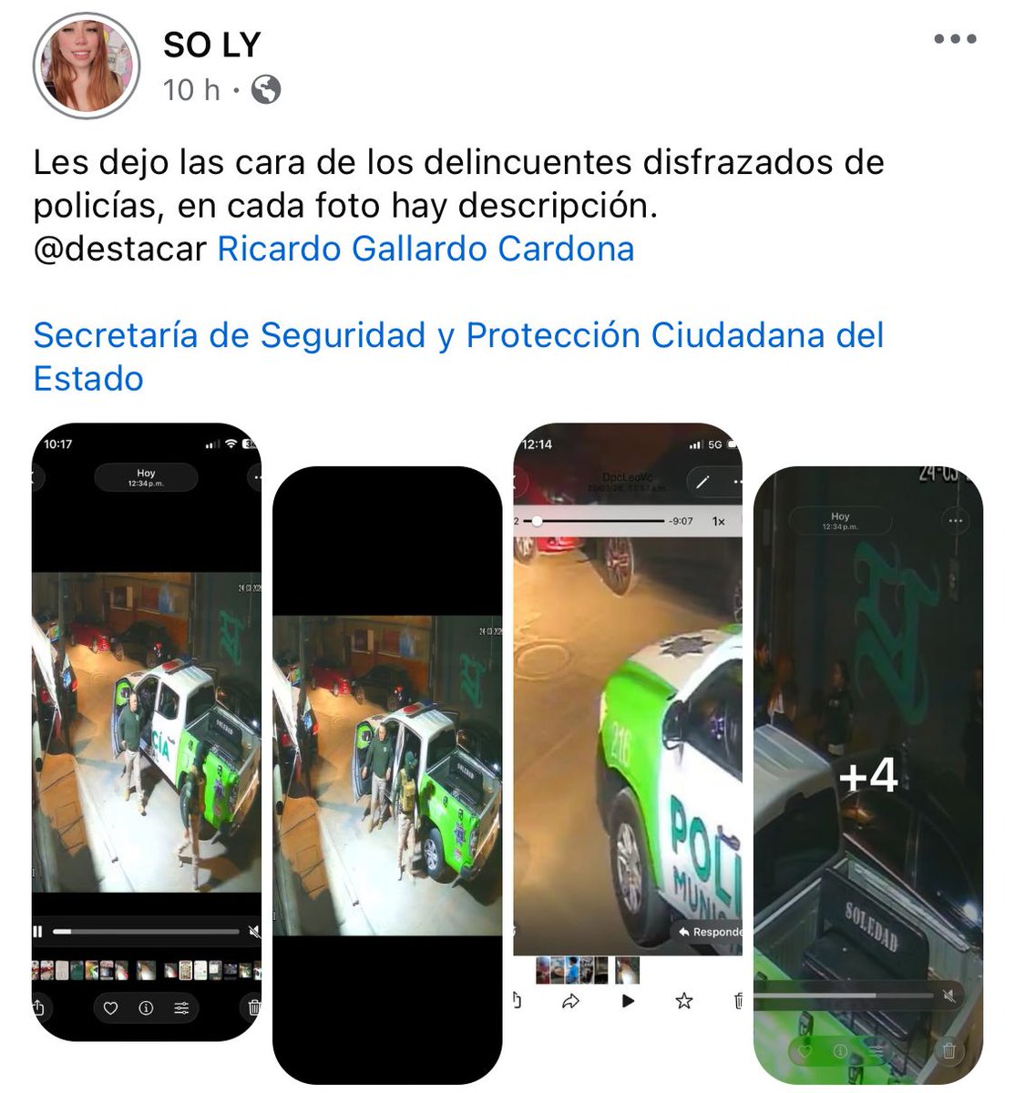 slpnoticias's tweet photo. Hola amigos.
El día de ayer aproximadamente alas 10:00 de la noche iba saliendo del gym que está en hogares obreros y periférico “BODY WAR” junto con mi hermano y un amigo. Nos subimos a el vehículo y llegó la patrulla “216” junto con otras dos una de la guardia nacional. Nos hacen bajarnos del vehículo nos revisan nuestras pertenencias y el vehículo NO ENCUENTRAN NADA 
nos piden “DINERO” cantidad que no traíamos. 
En mi mochila revisan mi cartera y percatan que traía dinero. Nos indican que procederán a llevarnos a barandillas “PAVÓN” y me despojan de mi mochila la meten al vehículo y a mi amigo le quitan las llaves, al momento que nos esposan de forma violenta yo traía mi celular y el de mi hermano en la mano los cuales las policías querían que se los entregara, al momento de negarme empezaron a amedrentar que nos llevarían a “MP” por portación de arma blanca. 
En el video se puede apreciar como el oficial se lleva de forma ilegal el vehículo junto con mis pertenencias.
Al momento de llegar a barandilla me entregan mi mochila claro “SIN EL DINERO QUE TRAÍA” 
Del carro ya no nos dieron información.
Solo que fuéramos a pozos a preguntar en qué pensión se encuentra.
