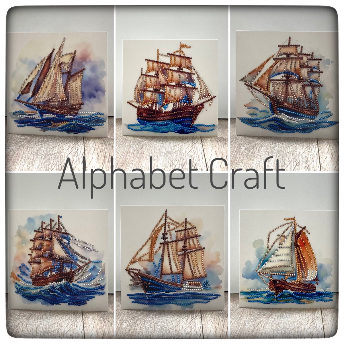 AlphabetCraft's tweet photo. Here’s a selection of our new nautical card designs, that have been added to our Etsy shop.

https://t.co/EfTDPpFToJ

Cards are £5.00 each, plus £1.75 P&amp;P.

#alphabetcraft #etsystore #etsyseller #etsyshop #etsy #diamondart #diamondpainting #cards #nautical  #ships #boats https://t.co/mJkmJEOLhd