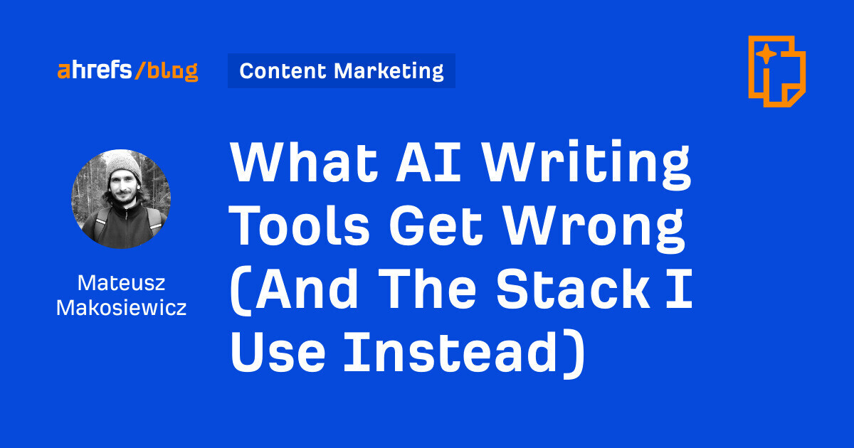 methodandmetric's tweet photo. What AI Writing Tools Get Wrong (And The Stack I Use Instead) https://t.co/4FHd8ZQ04P https://t.co/NpDwBmPNEu