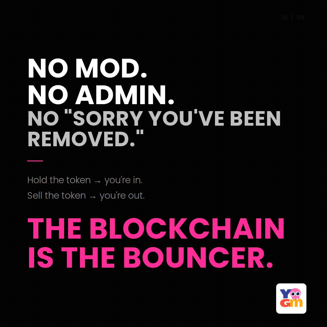 You trade on-chain... You mint on-chain... Then you open Discord to talk about it.
That's not Web3... That's Web2 with a wallet.
<a href="/yogm_io/">yogm</a>  🦑
We re goto <a href="/CyreneAI/">CyreneAI</a>  very soon!! 
Fl us for more...