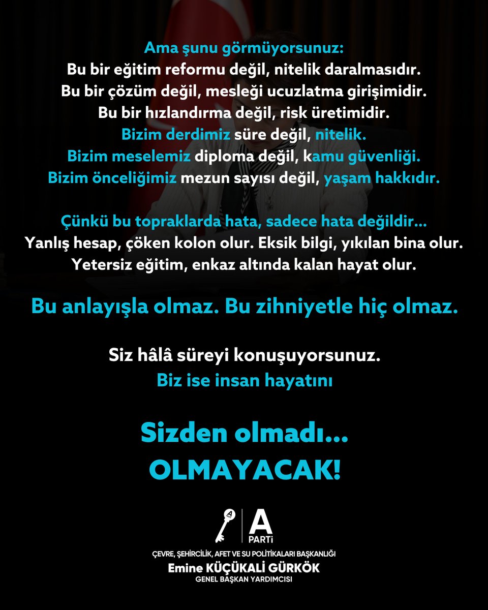 Anahtar Parti Çevre, Şehircilik, Afet ve Su Poltk. tweet media