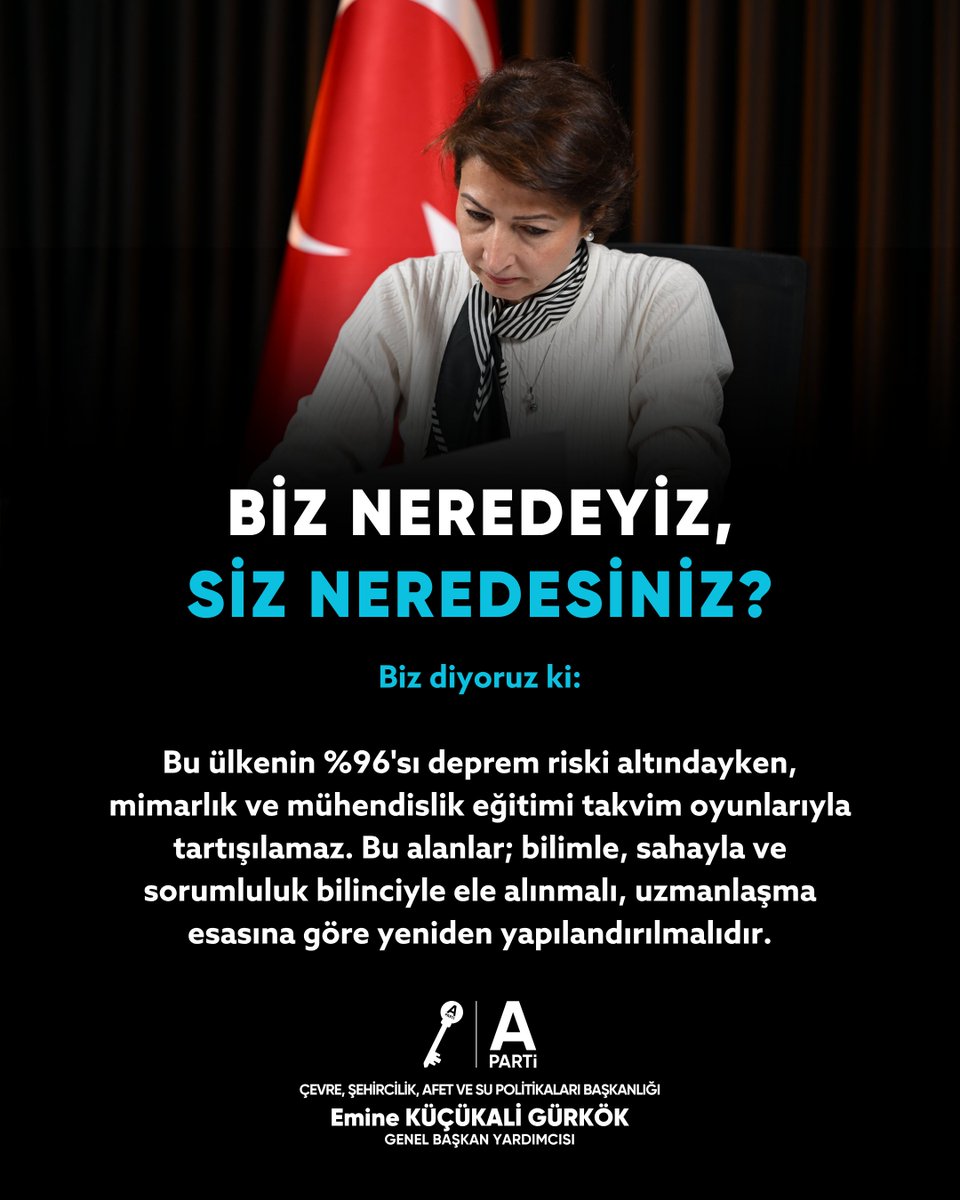 Anahtar Parti Çevre, Şehircilik, Afet ve Su Poltk. tweet media