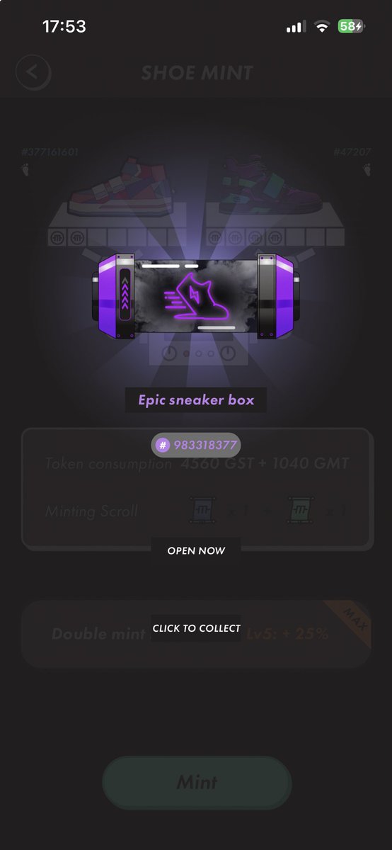 iuriibetin's tweet image. #STEPN #mint 

Thanks to Mr. @MuYoshi0446 for taking the hit of those unlucky mints on himself 😄
@Stepnofficial