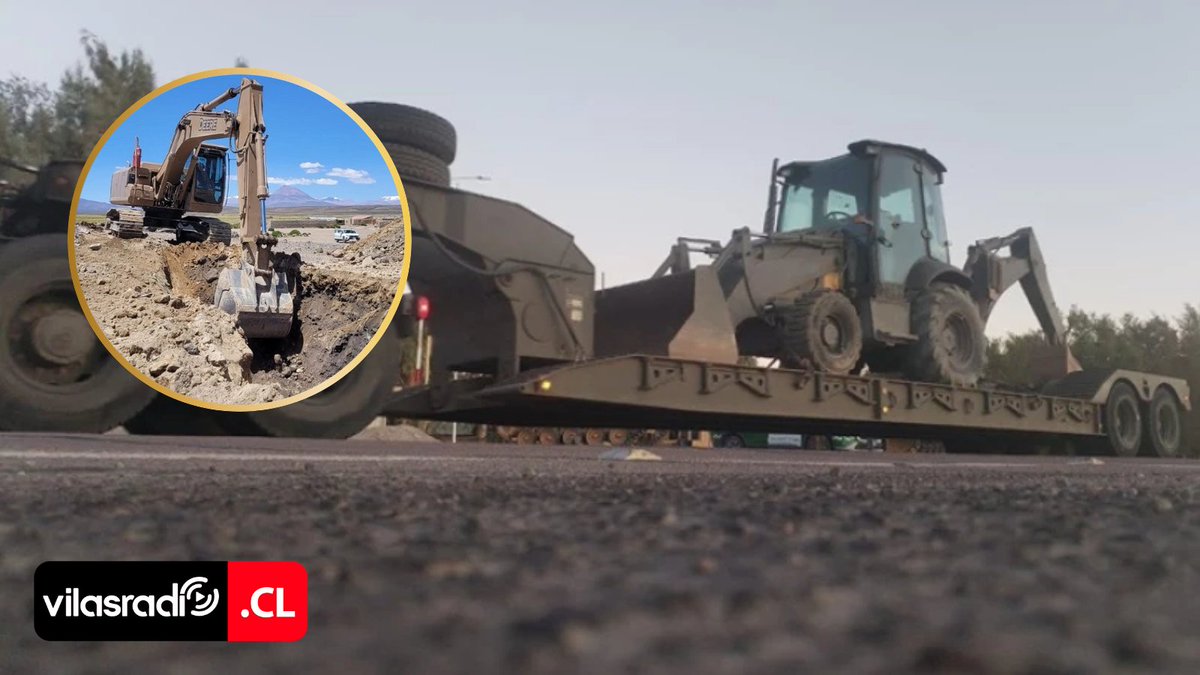 VilasRadio's tweet photo. 🏗🪖 EJÉRCITO DESPLIEGA INGENIEROS Y MAQUINARIA PESADA EN COLCHANE PARA CONSTRUIR ZANJA Y REFORZAR CONTROL FRONTERIZO CON BOLIVIA
💻📲Revisa la nota completa en: https://t.co/wwc2lSt1G8
#EJÉRCITO #DESPLIEGA #INGENIEROS #MAQUINARIA #PESADA #COLCHANE #CONSTRUIR #ZANJA #REFORZAR #CONTROL #FRONTERIZO #BOLIVIA