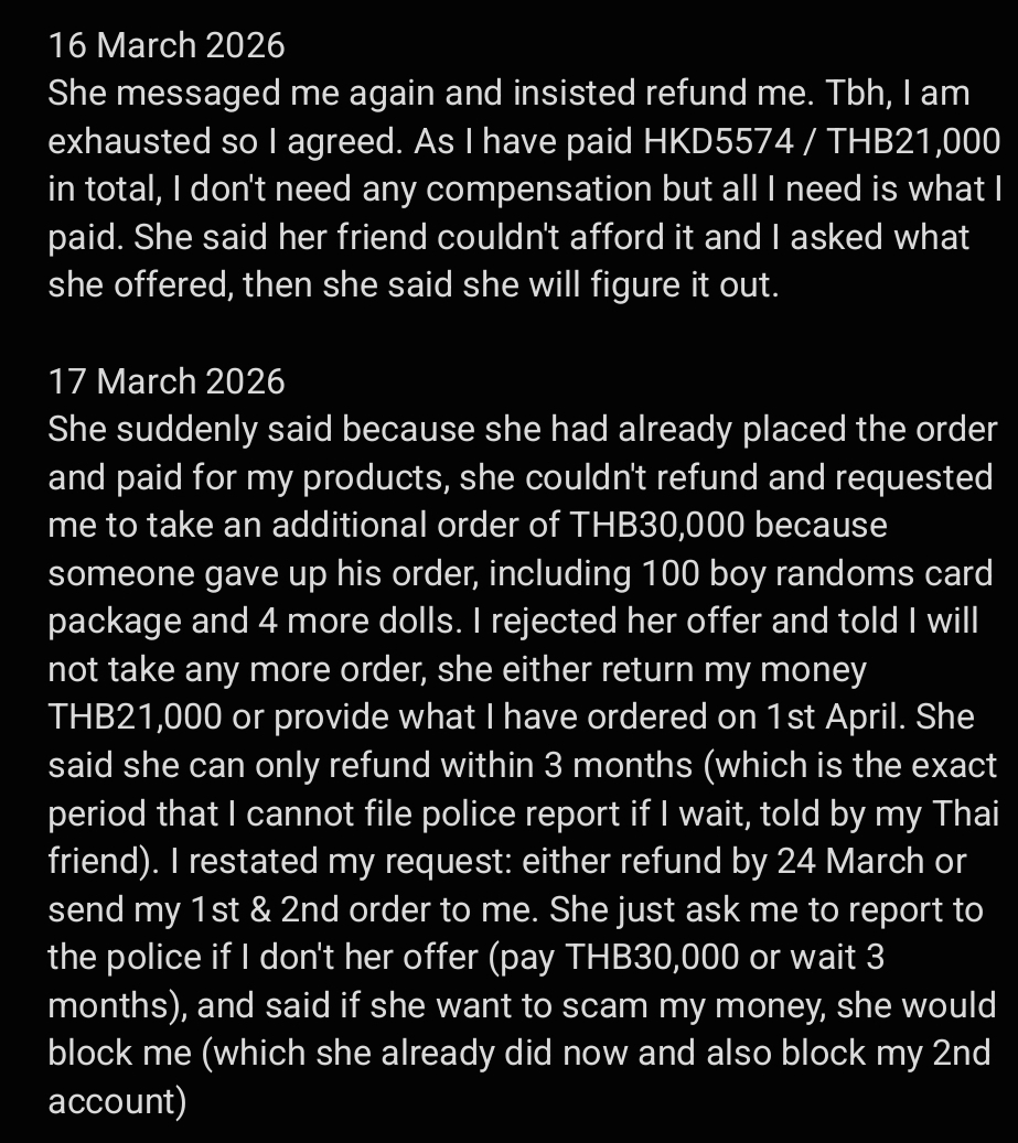 Quinn_MW's tweet image. I got scammed THB21000 by
#Thailand #Scammer #Jimmu 
Miss #JenjiraThumphon
Borned in 1997 
X ac: @seawuk / @cen_ci3603 (in use)
@QatciLomxwayu 
@ZnLlin
Bank ac: 065-086-0496

will report to police&amp;amp;take legal action
Scam history: 
x.com/sugarcheenee/s…
#GMMTV #GMMTVFANIVAL2026
