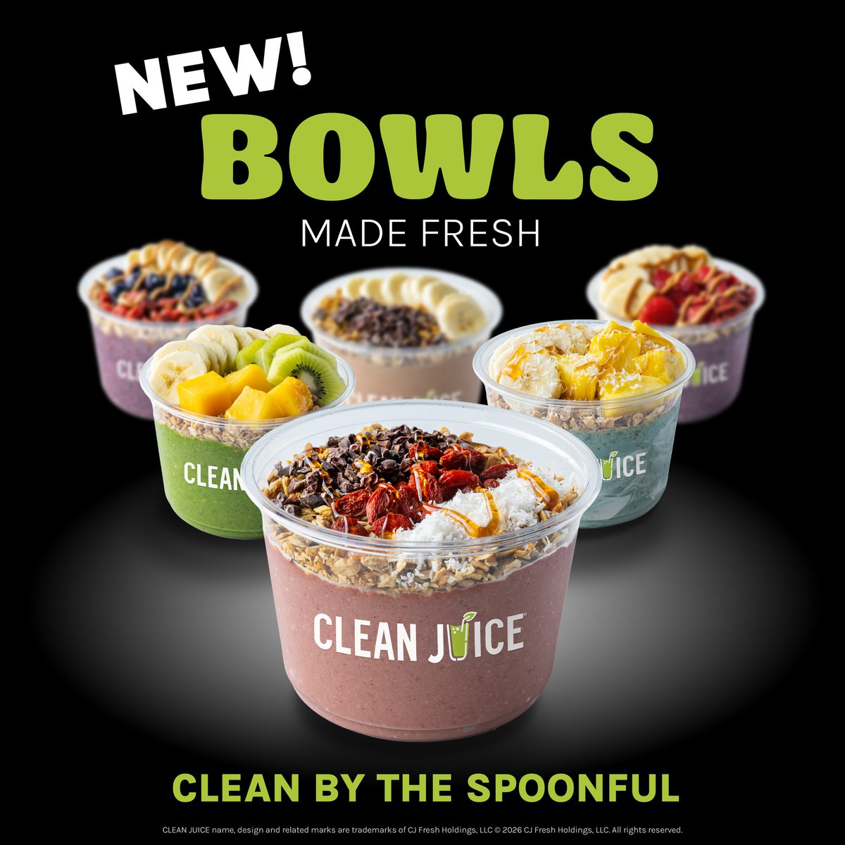 Something NEW ✨ is waiting for you at Clean Juice - Market Shops! Stop by and get a spoonful of something yummy!
