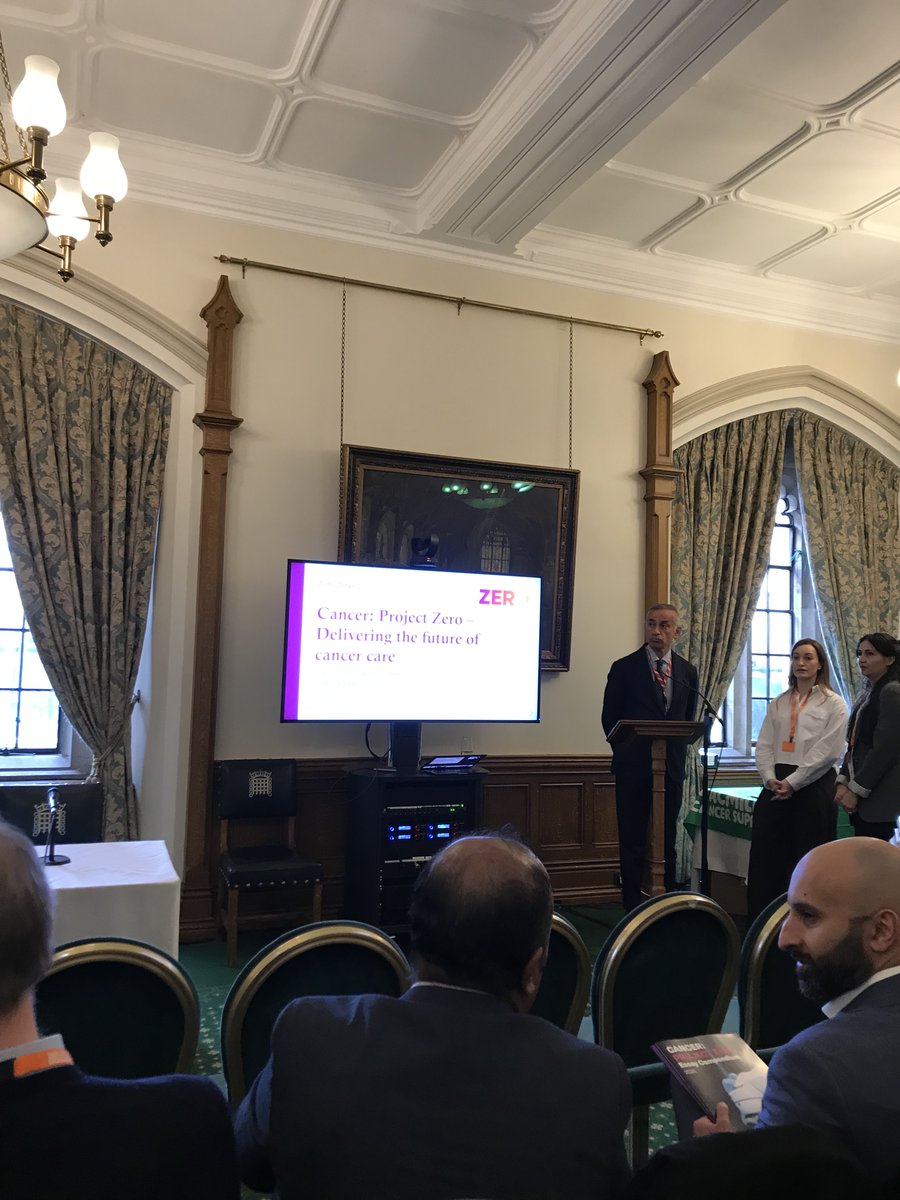 1JillClark's tweet photo. Excellent presentation yesterday in the Churchill Room of the Houses of Parliament by #AstraZeneca for their Project Zero - Delivering the Future of Cancer Care.  Great opportunity for networking, keeping up to date, and chatting with senior clinicians and managers. #projectzero https://t.co/r9FcNbeqh1