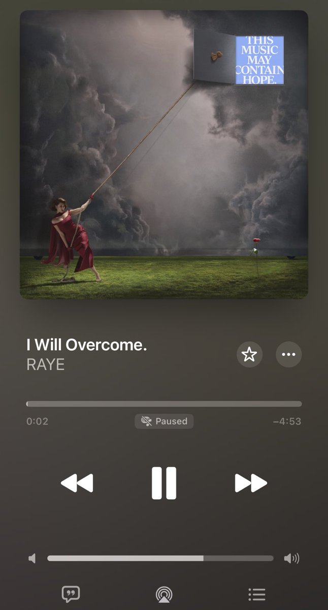 Just finished my first listen of <a href="/raye/">RAYE</a>’s new album and WOW 🥲 this is an EXPERIENCE and truly an album as an art form. From the blend of music &amp; poetry, the lyrics, vocals, band and even the spoken word credits at the end… just absolutely brilliant 🩶 This will win GRAMMY’s