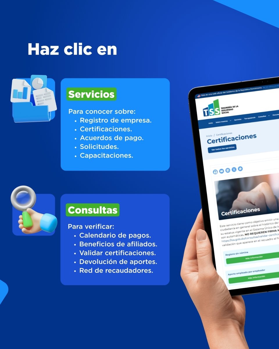 Tesorería de la Seguridad Social Rep. Dominicana tweet media