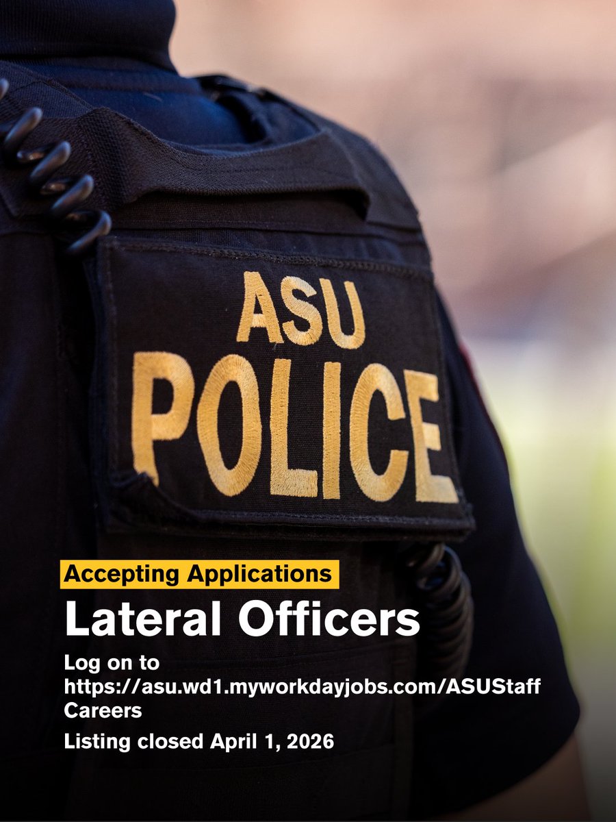 Arizona State University Police Department tweet media