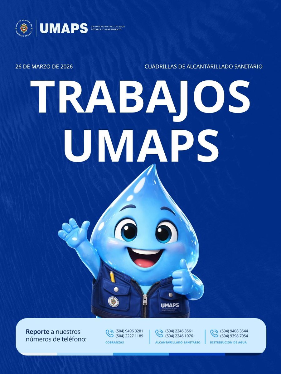 Unidad municipal de agua potable y saneamiento tweet media