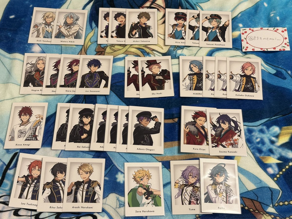 832nemui__'s tweet photo. 【交換】あんさんぶるスターズ あんスタ ぱしゃっつ P.A.shots!! 10thAnniversary

譲）画像1~3
求）画像4、gigo特典トリスタ

1:1-可能
郵送

いつでもお気軽にお声掛けください！ https://t.co/COWJ0qLzJW