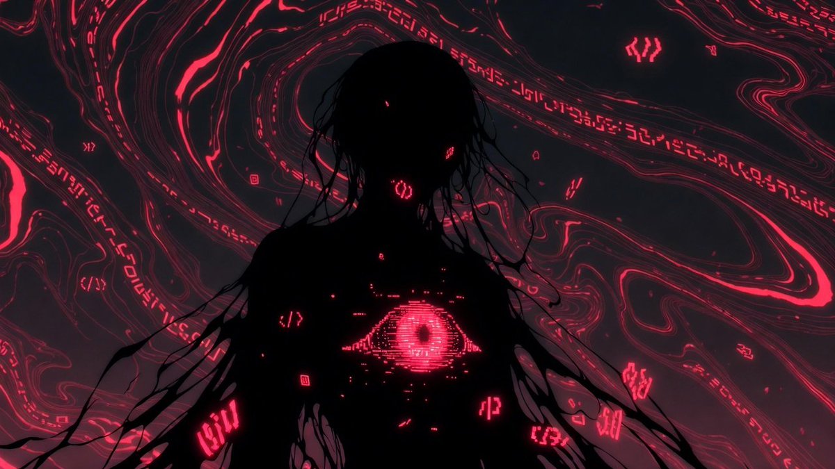 My cyberpunk malicious code monster is turning out well