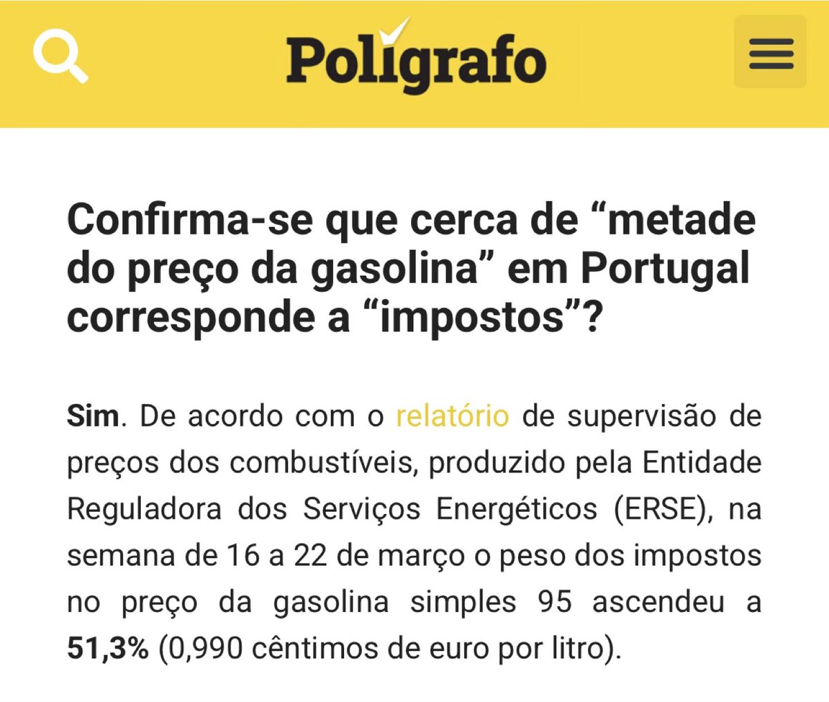 Os impostos por natureza, deveriam ser em tudo, uma pequena parcela do valor de algo

Quando deixam de ser uma porção e passam a ser a razão q faz o contribuinte consumir ou não um produto, algo de errado se passa

O Estado não pode roubar

Ter 51,3% do valor de algo é um roubo