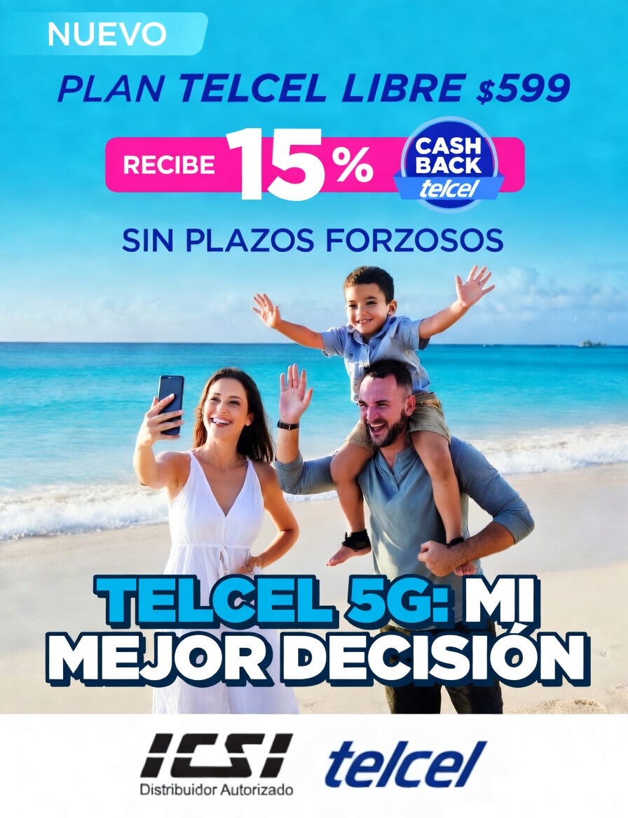 icsi_telcel1's tweet photo. En ICSI Telcel encuentras los mejores Planes Telcel Libre con:
📷 Hasta 15% de Cashback
📷 Datos, minutos y redes sociales ilimitadas
📷 Sin plazos forzosos
¡Aprovecha esta oportunidad y empieza a ahorrar ya!
WhatsApp:921 135 0743
Visita nuestros puntos de venta ICSI TELCEL https://t.co/c3NaACzStM