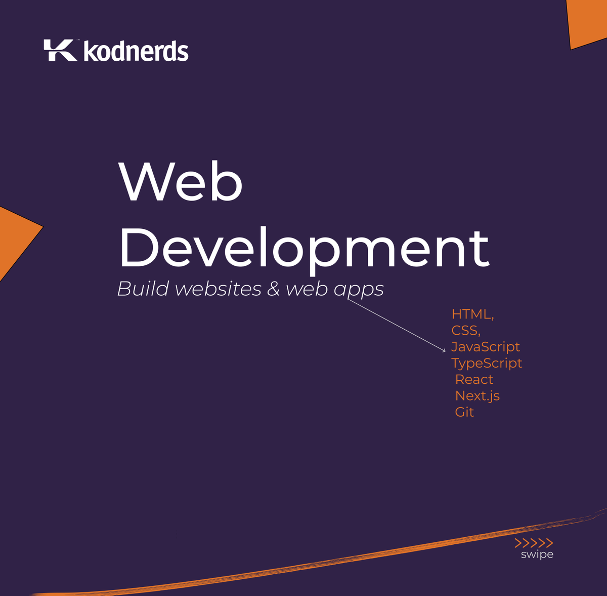 kodnerds's tweet photo. 5 In-Demand Skills You Can Start Learning Today

Here are some in-demand paths you can explore:
• Web Development
• Backend Development
• Data Analysis
• Digital Marketing
• AI &amp; Automation

👉 Which one do you want to learn? https://t.co/OFdT0MAqMw