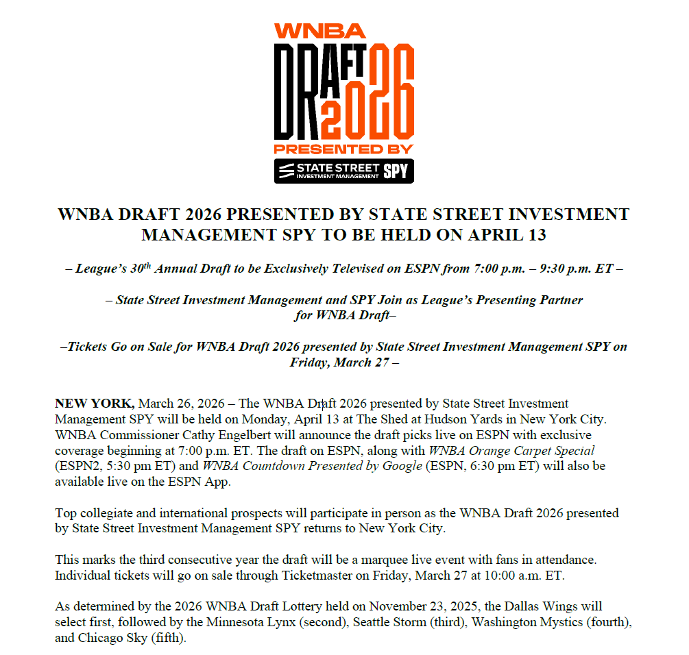 WNBA Communications tweet media