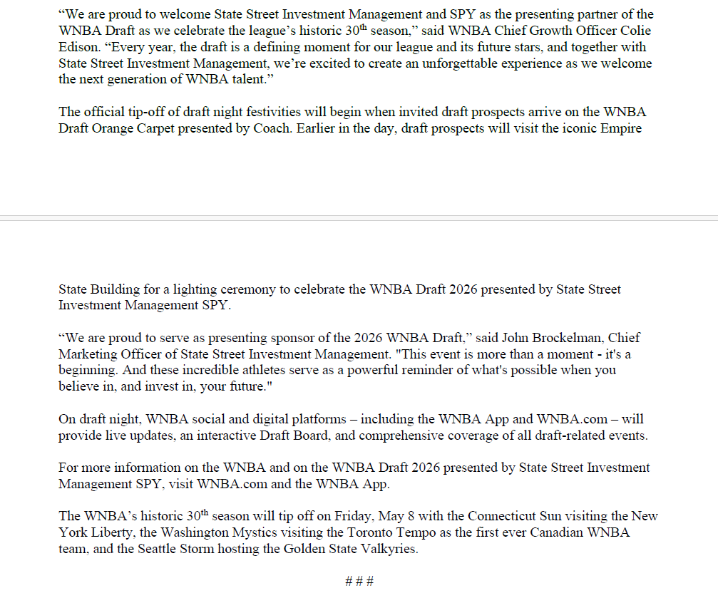 WNBA Communications tweet media