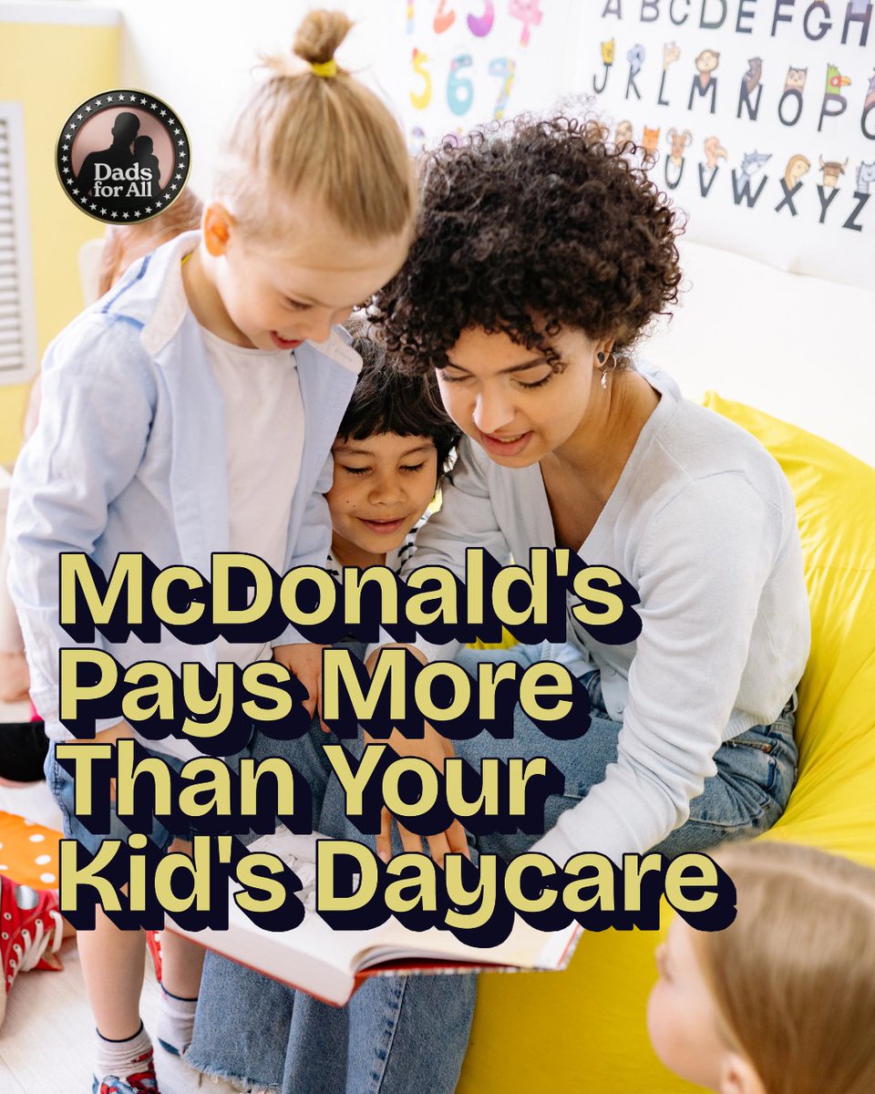 DadsForAll's tweet photo. Childcare workers don't earn a living wage in any state. 43% are on public assistance.

This is a policy failure — &amp; fixable.

NYC: We're rallying at Speaker Heastie's office demanding $500M for workers in the state budget.

📍 1440 E. Gun Hill Rd., The Bronx | Fri. Mar. 27, 10am https://t.co/SO460CIPij