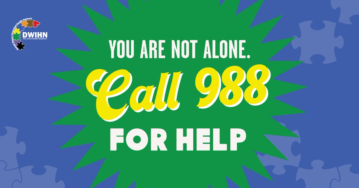 DetroitWayneIHN's tweet image. If you’re struggling, help is available. Call 988 for confidential support. You are never alone.

#SuicidePrevention #MentalHealthSupport #YouAreNotAlone #988Lifeline